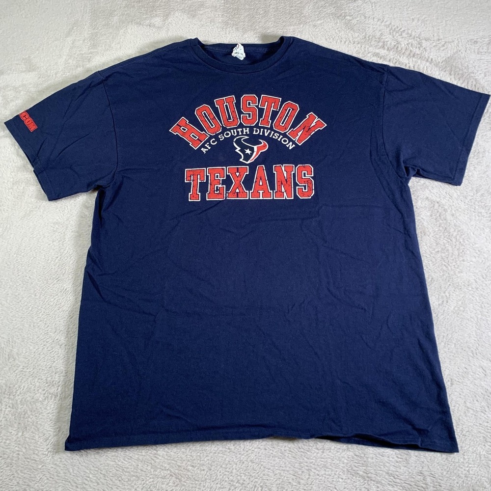 Houston Texans Shirt Mens XL Blue NFL Football Delta Pro Weight Graphic Tee